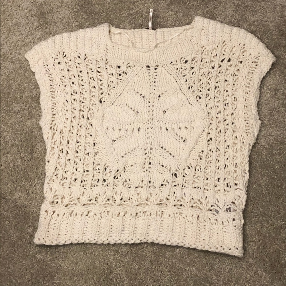 Free People Short Sleeve Sweater